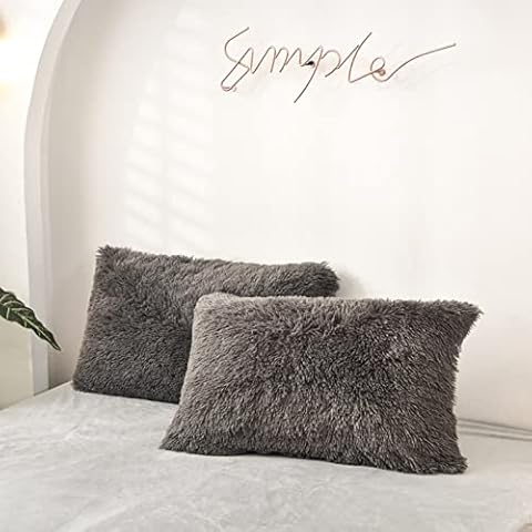 MorroMorn Faux Fur Pillow Covers Cover