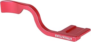 Foto4easy Metal Thumb Up Grip Hot Shoe Cover for Sony A7RIII A7III A9 Camera - Red