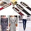 Women's Leather Belts Durable Waist Belt Oval Soli... #4