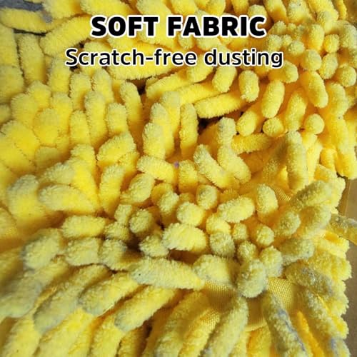 Image of Reusable Duster Refills Compatible with Swiffer Handle, Bafezoze Washable Duster Pads 2 Pack Blue (Handle Not Included)