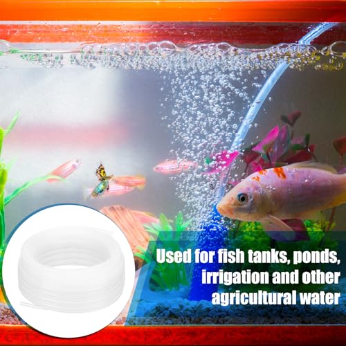 Image of Nuanchu 100ft Polyethylene Tubing, 1 /4 inch Od, 0.170 inch ID, 0.040 inch Wall Polyethylene Tubing Food Grade White Translucent Hose for Beverage Pump, Homebrew, Brewing
