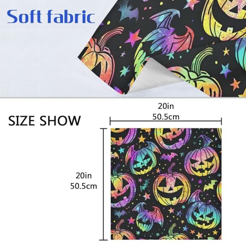 Servilletas de Tela Halloween Neón Multicolor Pack 6 miniatura 6