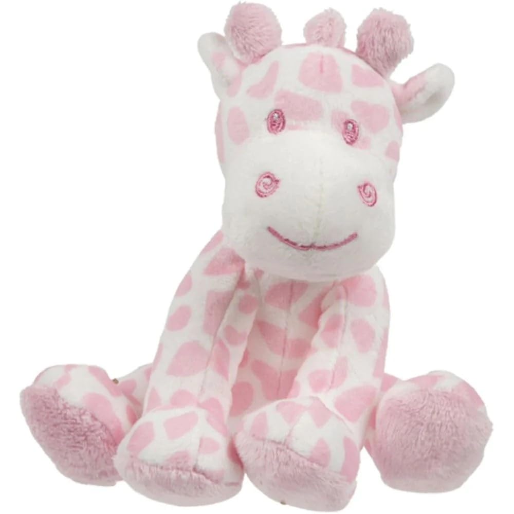 Suki Gifts International Pink & White Bing Bing Giraffe with Rattle