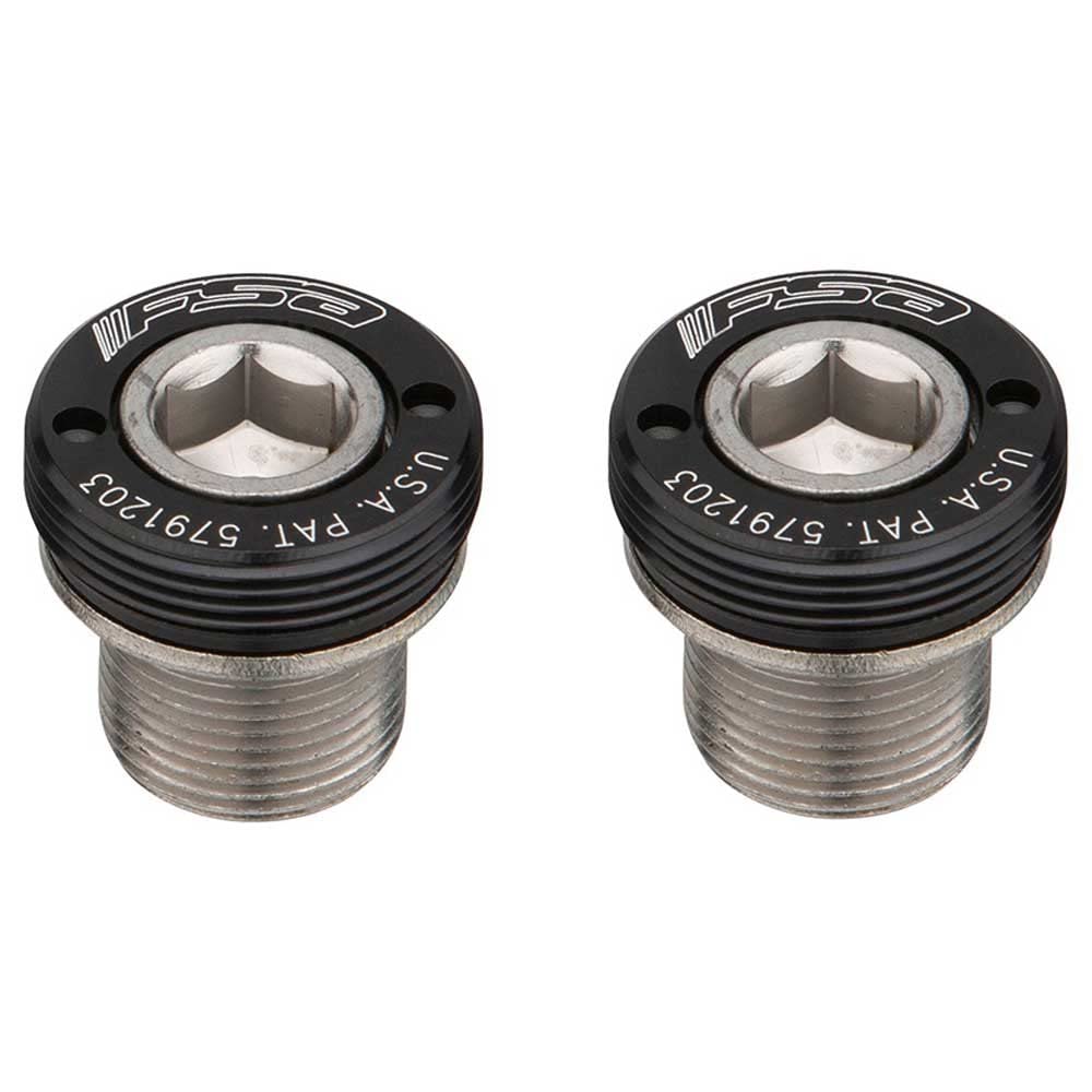 FSA Self Extracting Steel ISIS Crank Bolt - Black, Size M15
