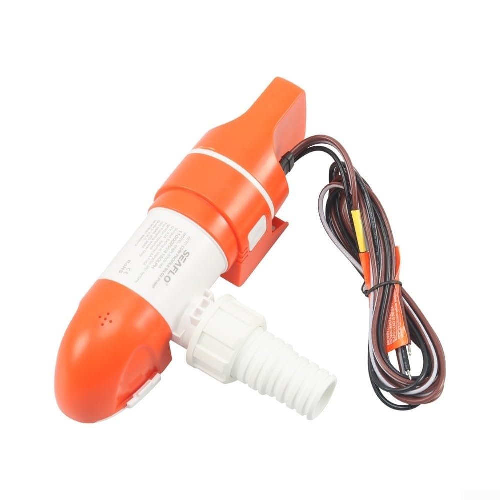 Pompa di sentina automatica 12V DC 1100GPH Pompa sommergibile marina per barca da pesca Cruiser con kit di uscita