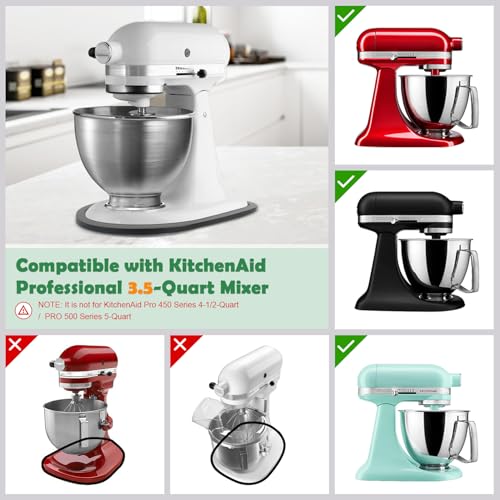 Image of Mixer Slider Compatible with Kitchen aid Mini 3.5 Qt Tilt-Head Stand Mixe - Kitchen Countertop Storage Mover Sliding Caddy for Kitchen Aid Artisan Mixer (3.5 QT - Black)