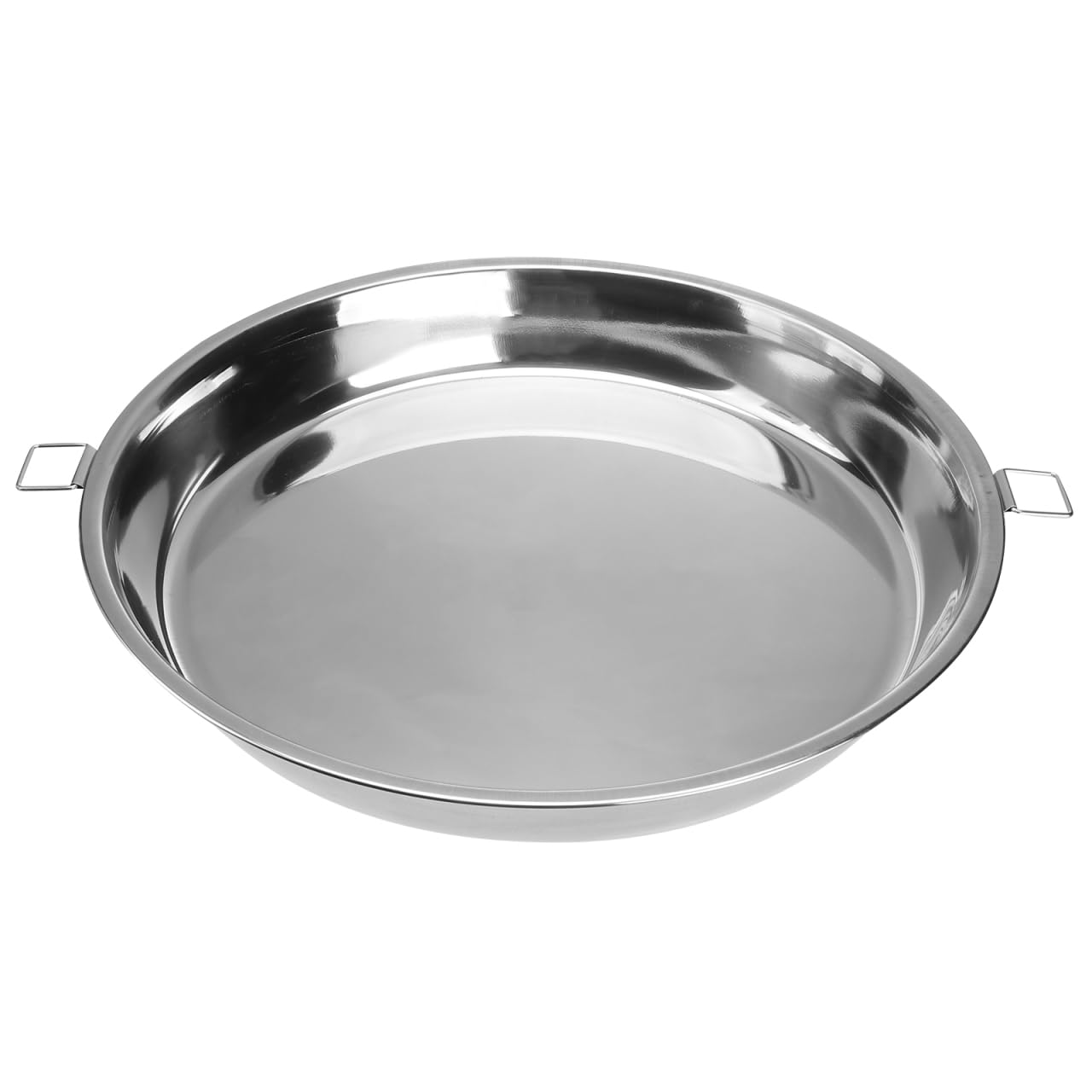 Bandeja redonda para asar al vapor de acero inoxidable para cenas familiares de pavo y verdura