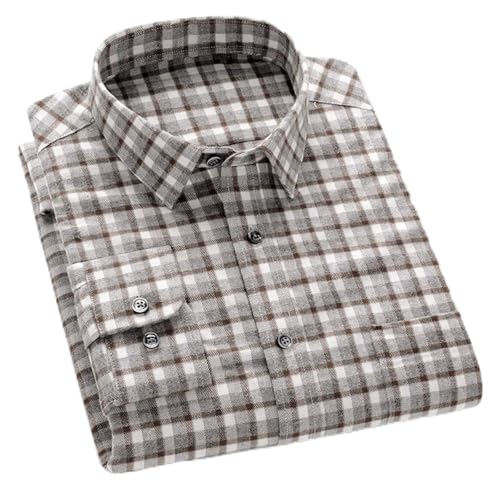 Chemise à carreaux homme coton respirant solution anti-serrement grandes tailles 4XL 5XL