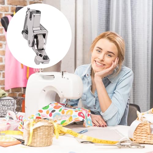 Prensatelas ajustable de cremallera invisible con rueda miniatura 5