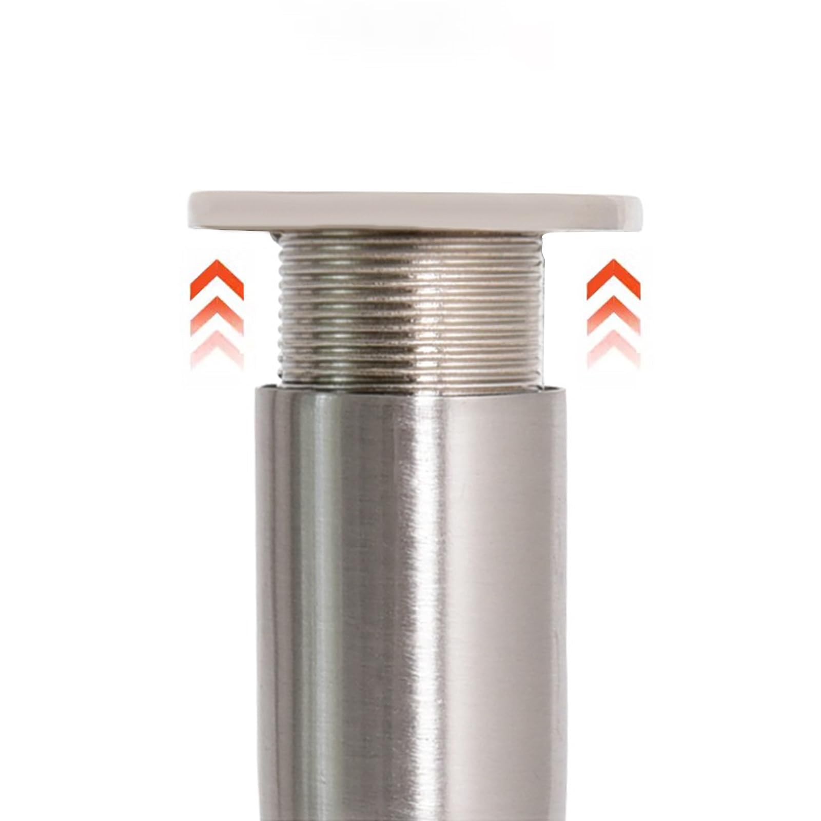 Generico Piedini per Divano da 15 cm Spazzolati 4 Pezzi Superficie Conica in Lega di Zinco Galvanizzata Altezza Piedini per Tavolo: 8-15 cm Gambe per Divano da 15 cm/6"