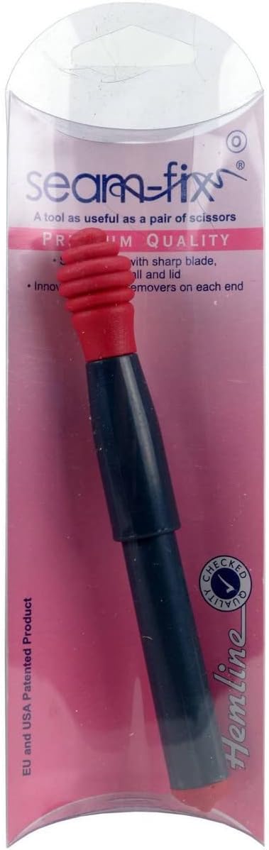 Hemline SEAM-FIX STITCH UNPICKER - Unisex Adults - Facial Hair Trimmer - Red