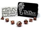 Dndice, set di dadi in metallo per Dungeons And Dragons