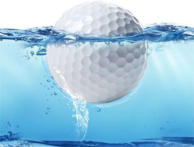 Floating Golf Ball Float Ball Float Water Range Golf Practice Ball 10 Balls with net Eye Bag (Orange, 10 Balls/Bag) 1