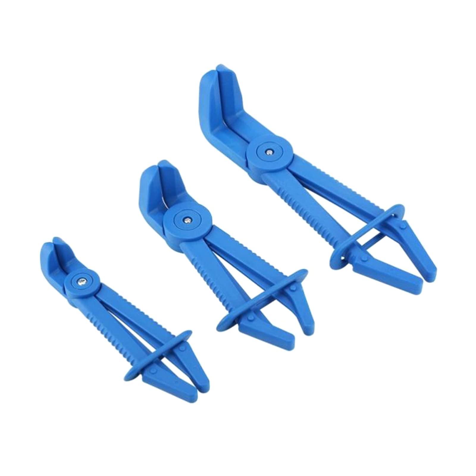 JzcsdkSIL 3Pcs Hose Clamp Tool Brake Fuel Water Line Cut Off Clamp Car Water Pipe Fix Tools Hose Pinch Off Pliers Hose Clamp Plier Hose Repair Fix Clamp Pliers Set Pinch Off Pliers Tool, Blue