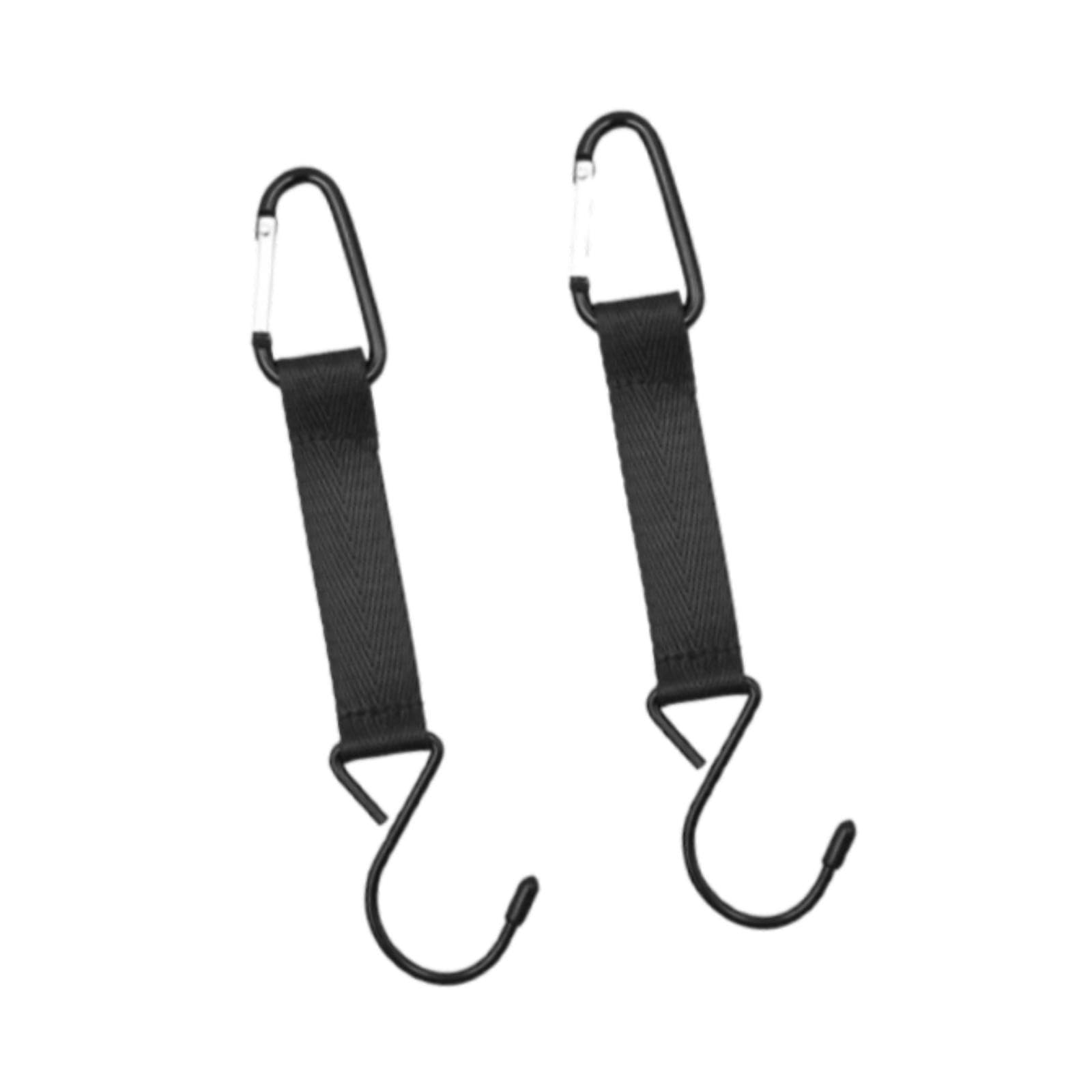 Neaxgeandx Black 2X Fence Hooks For Hanging Hanging Coat Hooks For Clothes Backpacking Gloves