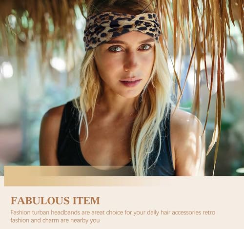 BELEVO Hair Bands for Women 6 Pcs Elastic Head Bands Boho Wide Soft Ladies Headband - Image 3
