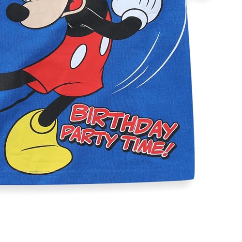 Disney Mickey Mouse Birthday Boys Short Sleeve T-Shirt for Toddler and Big Kids4