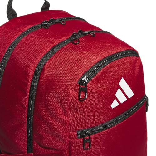 Image of adidas Striker 3 Team Sports Backpack - Daypack for Sports Gym Travel, 36L, Power Red, OSFA