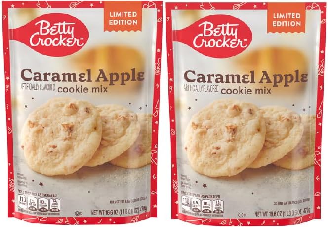 Limited Edition Caramel Apple Cookie Mix (Pack Of 2),16.5 oz Pouch.