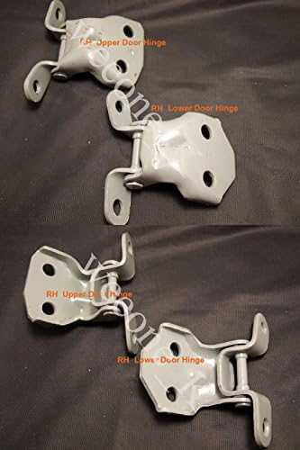 K1AutoParts Right Side Door Hinge Hinges Upper and Lower for Toyota Hilux Pickup MK3 1989-1997