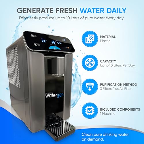 Desktop Solaris WaterGen Atmospheric Water Generator, Makes Water from The air. No Plumbing Needed. This Water Machine is Great for Home use, Office, RV, Boat or Emergencies. (Space Grey) - Image 3