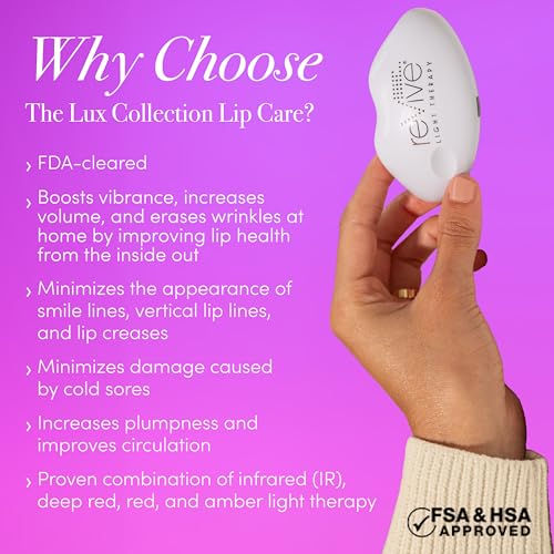 reVive Light Therapy Revive Lux Collection Dispositivo De Aumento Labial Para Terapia De Luz Vermelh