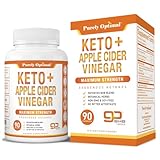 Purely Optimal Keto BHB + Apple Cider Vinegar Capsules with The Mother - Keto Diet Support, BHB Exogenous Ketones for Ketosis, Energy & Focus - Keto ACV Supplement for Women & Men - 90 Capsules