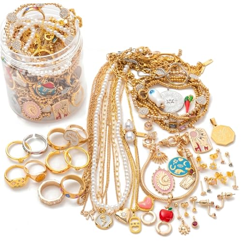 Tarro de joyería misterioso ideal para regalar un juego surtido de collares y pendientes