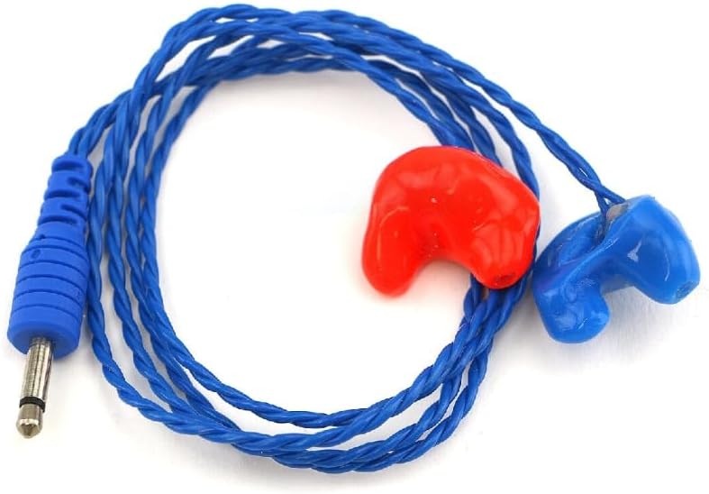 Rugged Radios Mono Semi Custom Molded Ear Bud Speakers with 1/8' Plug for Racing Radios