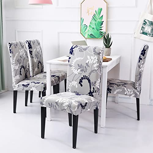 NDMMSO Dining Room Chair Covers Set of 4 Super Fit Stretch Removable Washable Dining Chair Protector Cover Seat Slipcover for Hotel Dining Room - Image 2