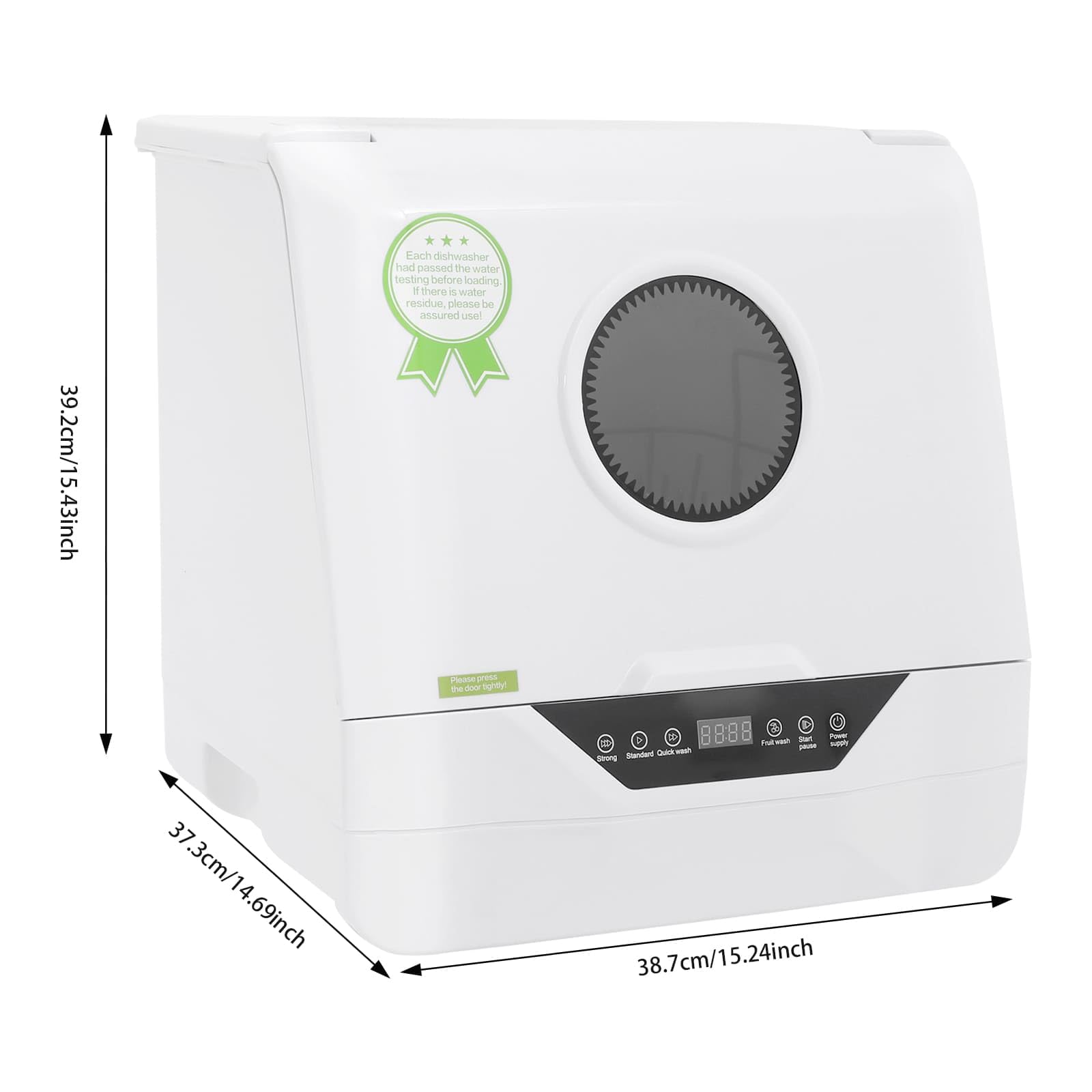 Mini Lavastoviglie da Tavolo, Pulizia Profondo a 360°, 4 Programmi (Intensivo/Standard/Veloce/Frutta), Per Piccole Case/Appartamenti/Roulotte 2-5 Persone