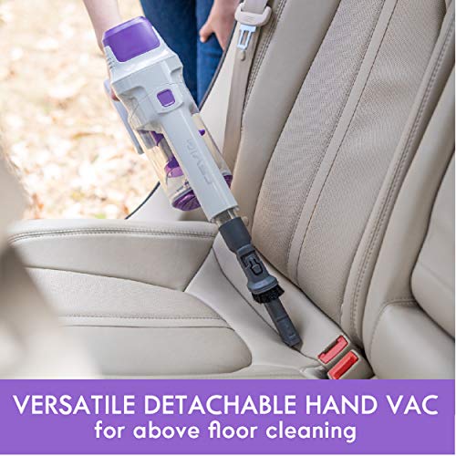 Image of Kenmore 21.6V Lightweight 2-in-1 Vacuum, Hybrid, HEPA Filter, Lithium Ion Battery, 2-Speed Settings, Combo Tool Cordless Stick Vac, Purple