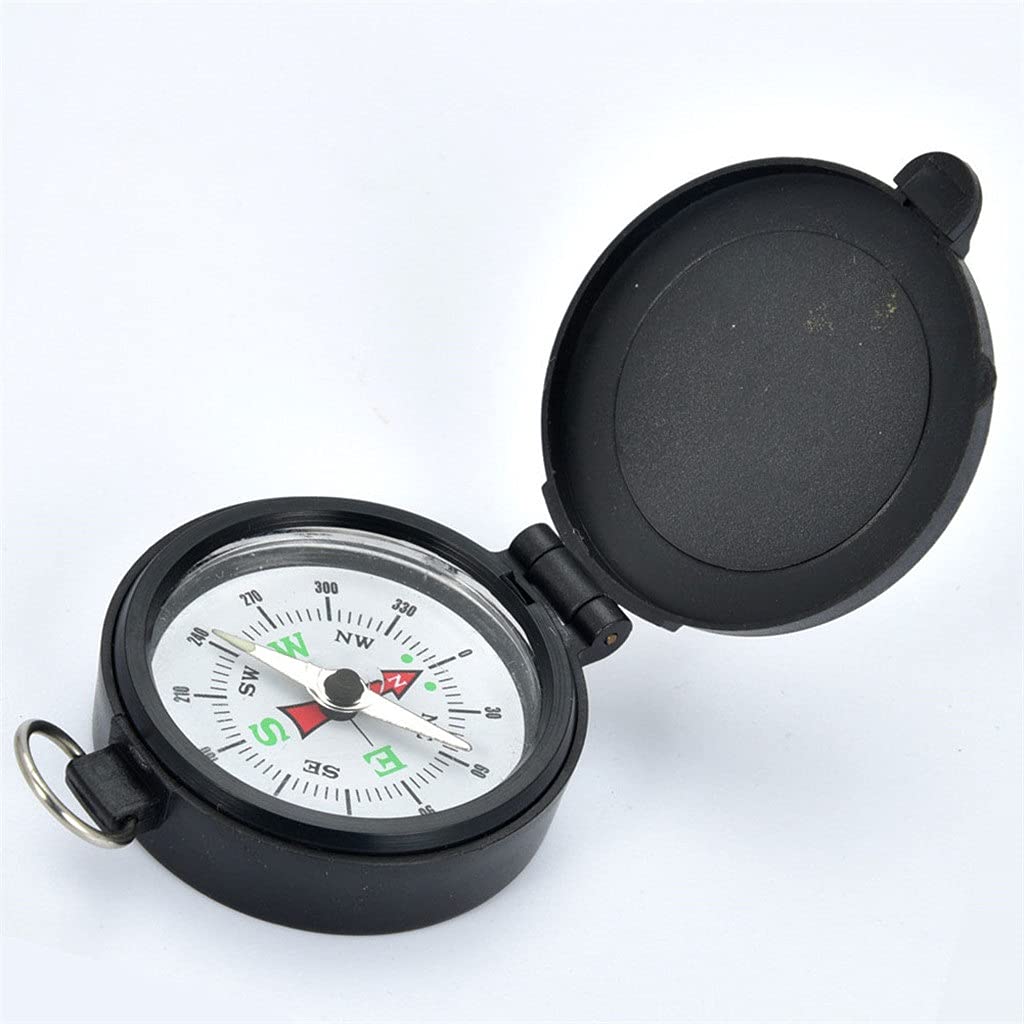 boussole pour les activités extérieures, boussole Boussole for camping, randonnée, trekking, escalade, voyage, noire, 46 x 16 mm