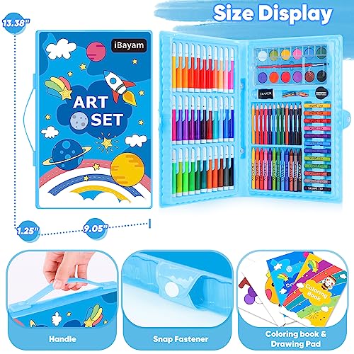 image for iBayam Coloring Set for Kids, Cute Preppy School Stuff, 149-Pack Sketc