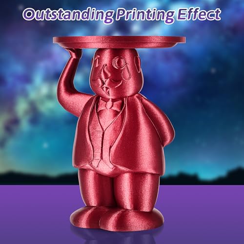 Image of ERYONE Sparkly Galaxy Glitter Red PLA 3D Printer Filament 1.75mm 1kg (2.2LBS) /Spool