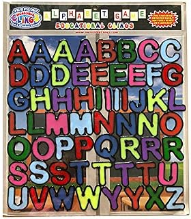 Alphabet and Letters Thick Gel Clings (56 pc) – Reusable and Removable Glass