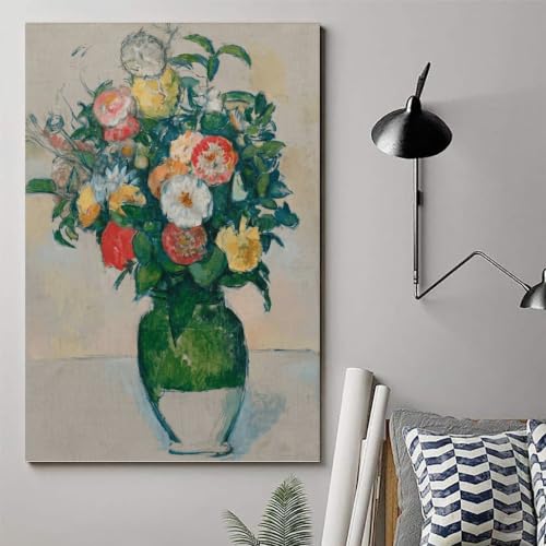 Lámina artística Fleurs Dans Un Pot D'olives de Cézanne, cuadro de 40 x 60 cm 6