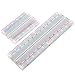 eBoot Experiment Solderless Breadboard with Adhesive Tape, 400-Points and 830-Points, 2 Pieces