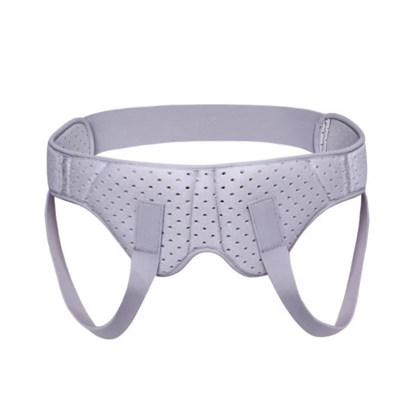 Leistenbruchgürtel für Männer und Frauen, Herniengürtel mit Abnehmbarem Polster, Verstellbarer Leistenbruch-Entlastungs-Bauchgürtel, Schmerzlinderung, Hautfreundliches Gewebe(Gray,M)