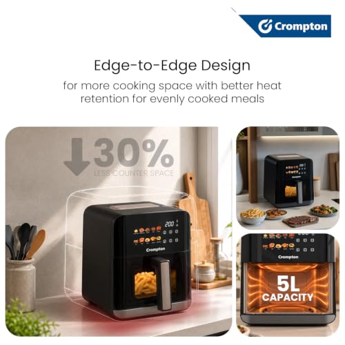 Crompton Store Crompton Ameo Edge 5L Air Fryer - Image 4