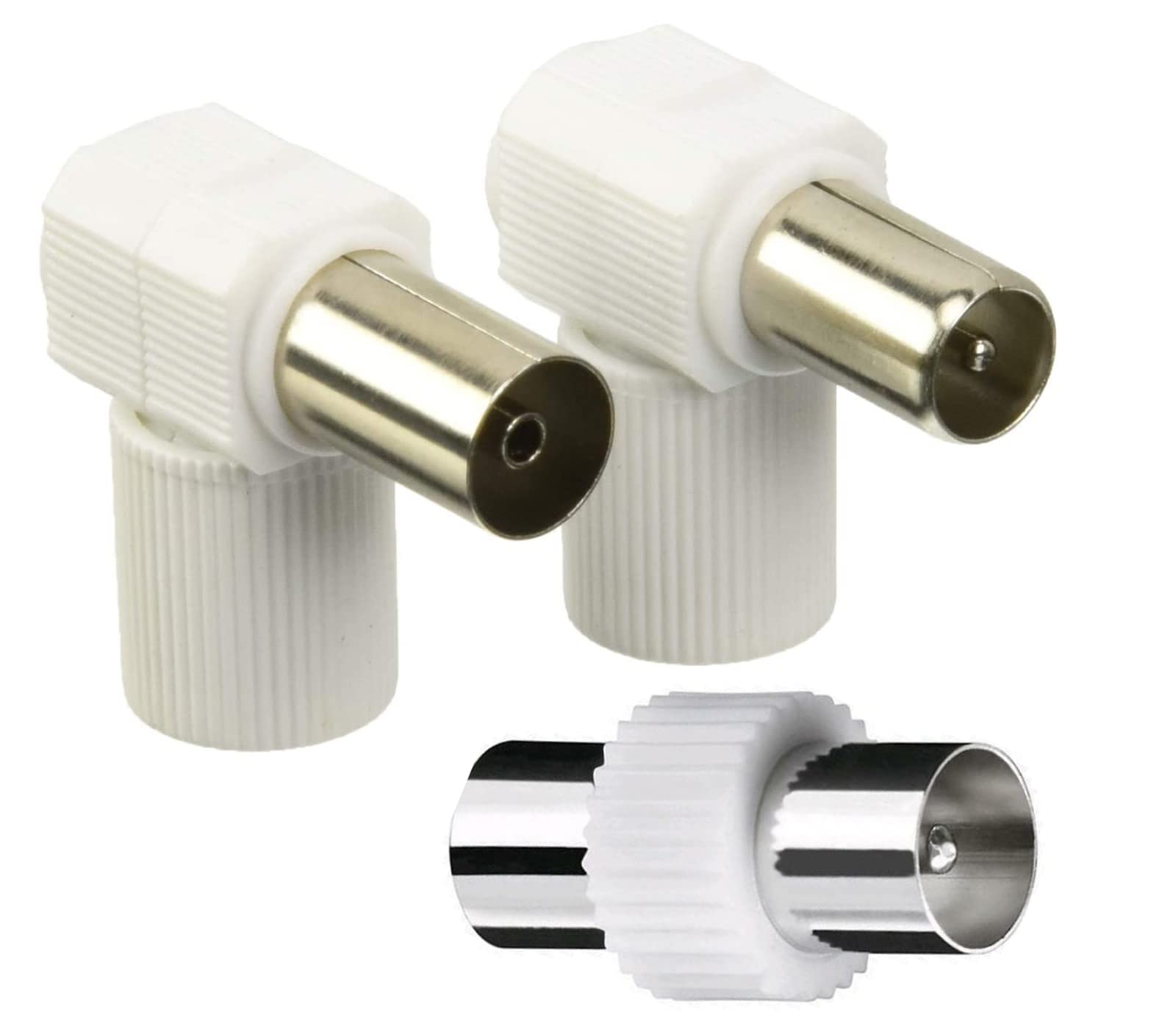 Splitter per antenna TV a 2 vie, maschio a 2 femmine, connettore coassiale per antenna TV, tipo T/F, adattatore per antenna coassiale RF, confezione da 1 Splitter per antenna TV a 2 vie, maschio a 2 femmine, connettore coassiale per antenna TV, tipo T/F, adattatore per antenna coassiale RF, confezione da 1