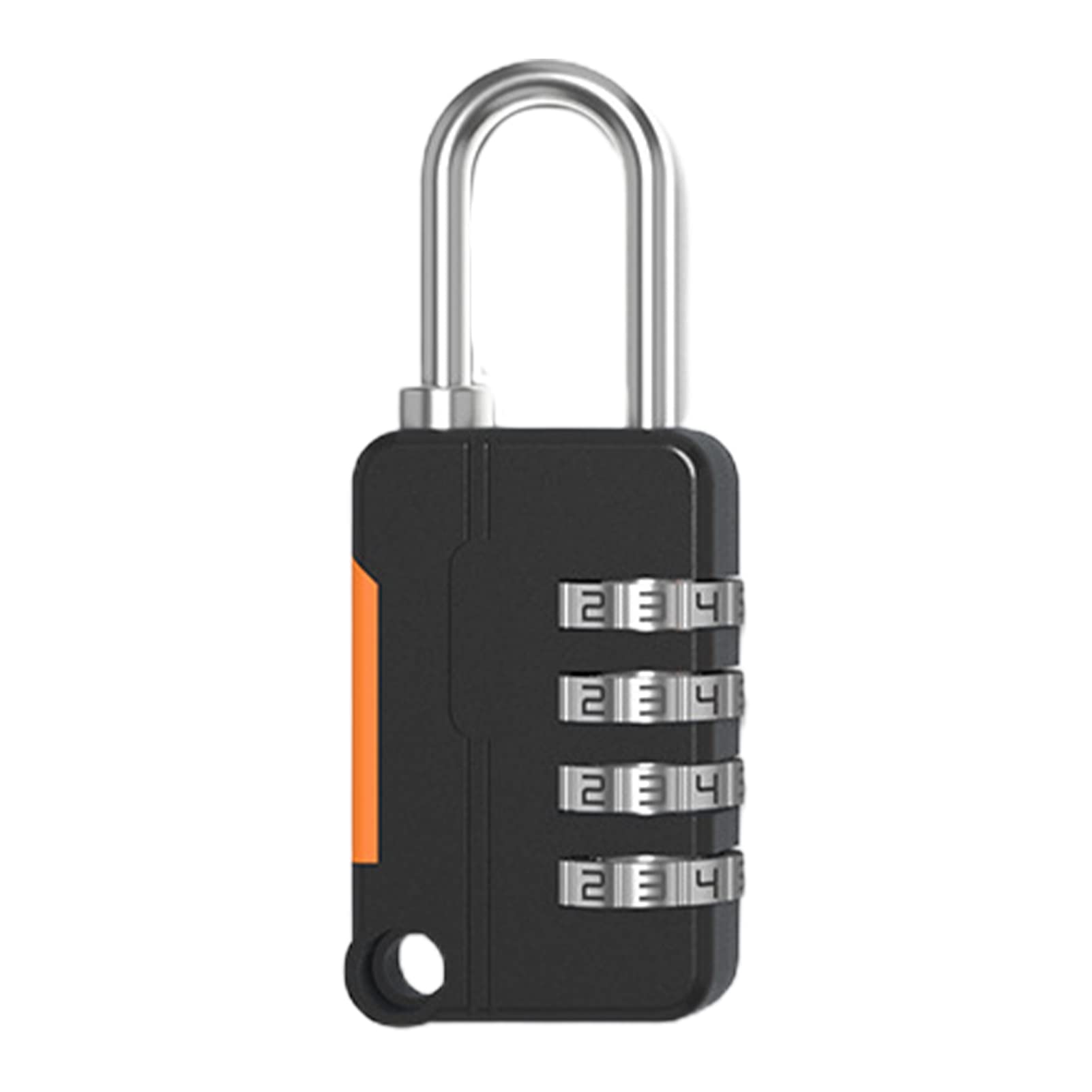 Roadoor Black Combination 4 Digits Lock, Password Padlock Mini Luggage Padlock For Backpack School Gym Locker Toolbox One Size