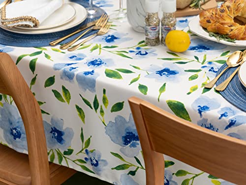 Yihomer Spring & Summer Table Cloth - 60 X 84 Inch Rectangle Tablecloth - Waterproof Wrinkle Free Table Cover For Outdoor Or Indoor Use, Spring Blossoms #TOP4