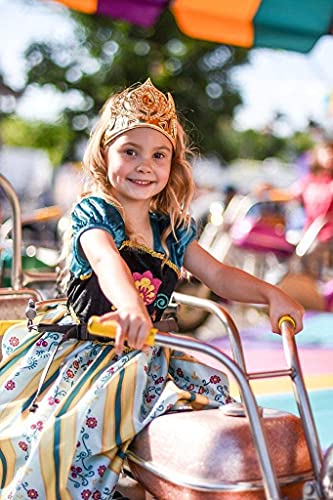 Little Adventures Alpine Princess Coronation Dress Up Costume (Med Age 3-5) With Matching Doll Dress - Machine Washable Child Pretend Play And Party Dress With No Glitter #TOP7