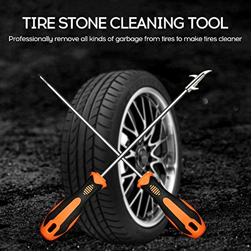 Pneu de carro Transparente Adaskala Stone Hook Limpador de pedra multifuncional Gancho de limpeza de