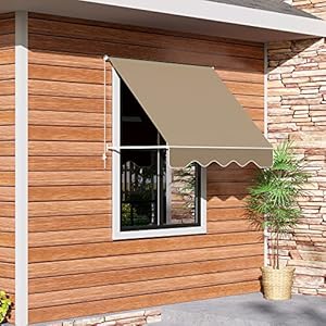 Outsunny6droparmmanualretractablewindowawningsunshadeshelterforpatiobalconyoutdooraluminumcancover2windowscreamwhite Urban Country Home Decor Outsunny 6 drop arm manual retractable window awning sun shade shelter for patio balcony outdoor aluminum can cover 2 windows cream white urban country home decor