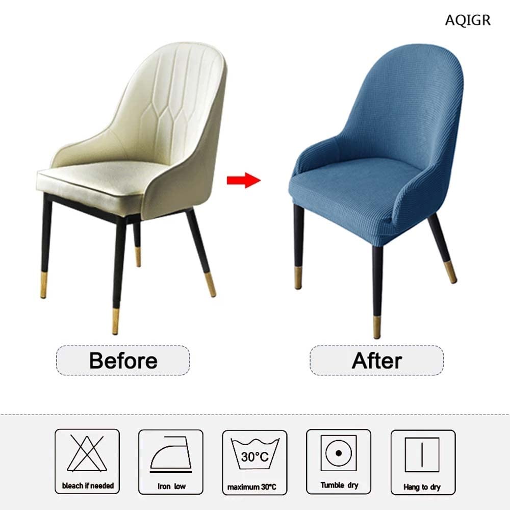 Coprisedia Elasticizzati 1/2/4 Pezzi – Fodera Per Sedia Da Pranzo Scandinava Con Braccioli, Adatta A Cucina E Ufficio