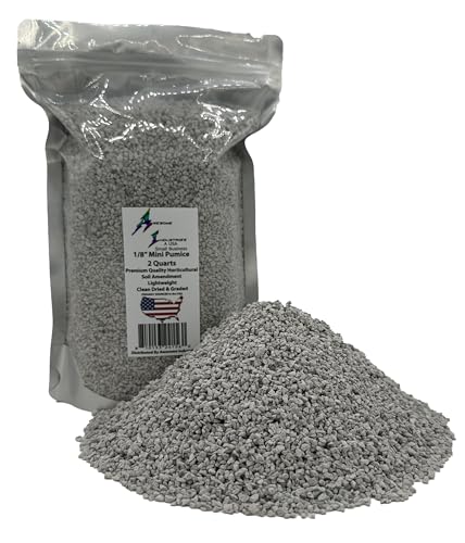 Small Pumice for Plants Bonsai 2 Quarts Mini 1/8' Succulent Cactus Indoor Plants Horticultural Soil...