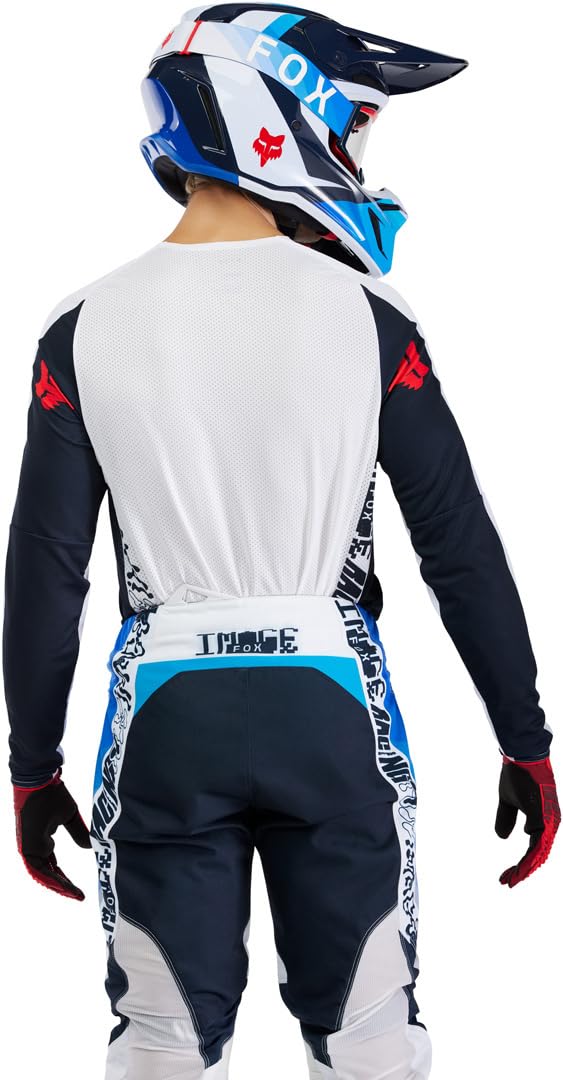 Fox 360 Fade Maglia da motocross, bianco/blu, M