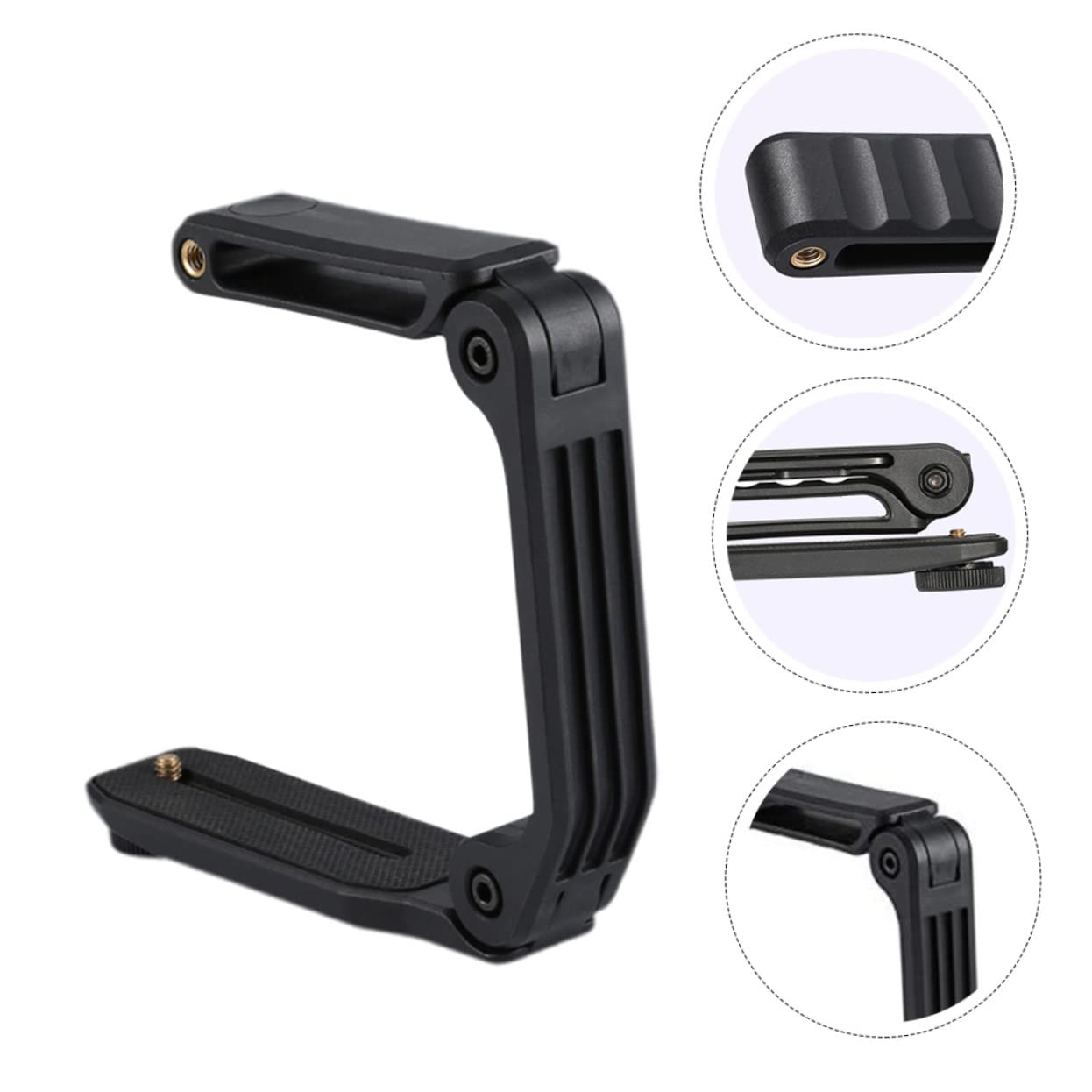 Uonlytech Estabilizador de Cámara Plegable Multiusos para DSLR, Soporte de Mano Tornillo 1/4, Ranura, para Vídeo